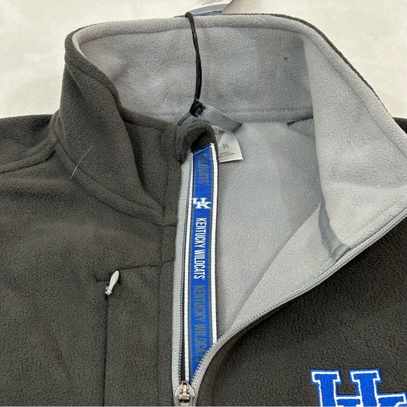 NCAA Kentucky Wildcats UK Dark Gray Levelwear Full Zip Fleece Sweatshirt Men’s M - Picture 5 of 11